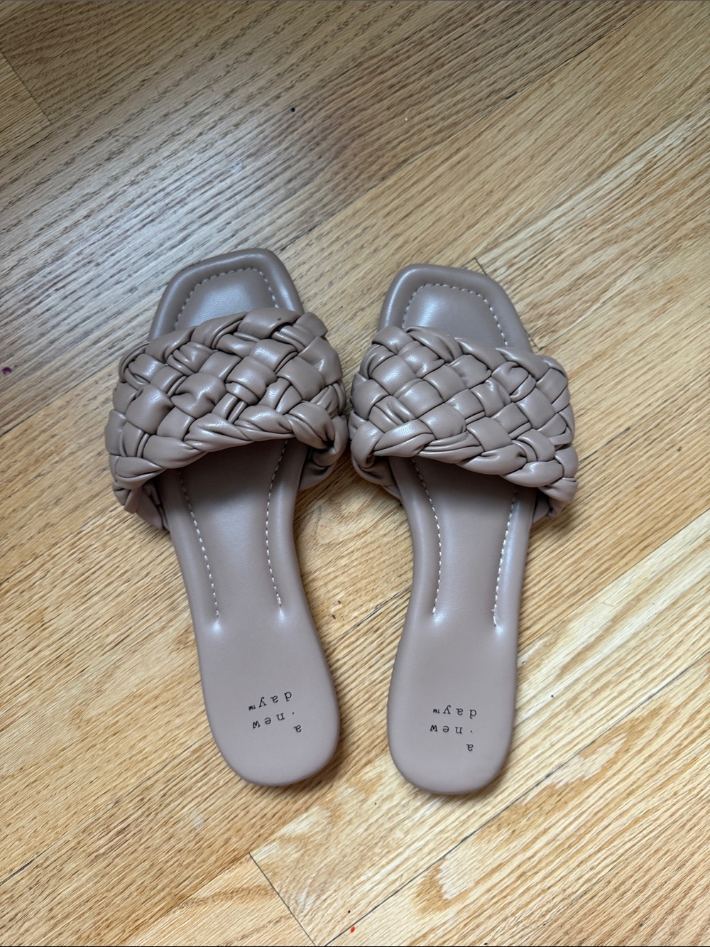 a new day Braided Slide Sandals in Taupe - Picture 1 of 2